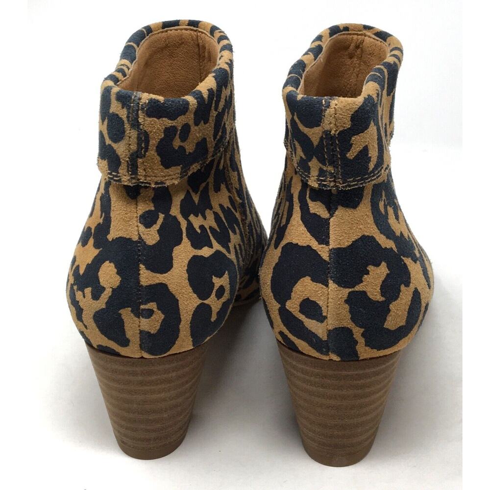 Lucky Brand Zaprika Women's Size 6M Leopard Animal Print Color Leather Bootie - Picture 6 of 7
